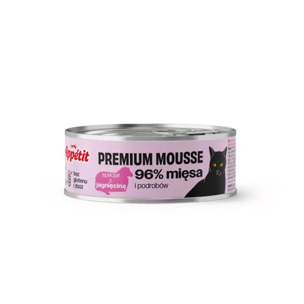 Comfy Appetit Premium Jagnięcina Kot Karma Mokra Dla Kota w Musie 85g